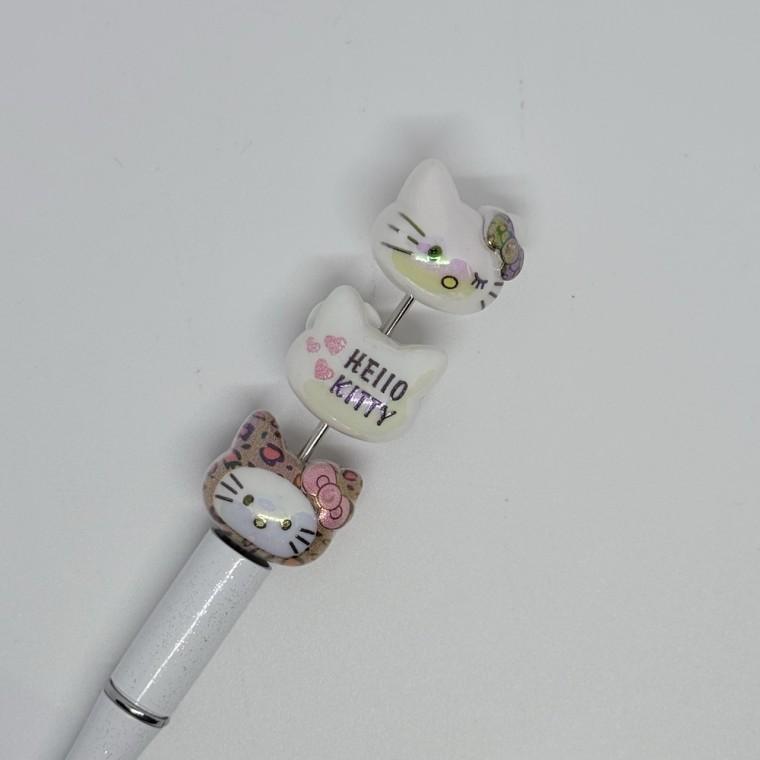 B42 볼펜꾸미기 볼꾸 동대문 꾸미기 DIY 캐릭터 고양이 KT 라인 얼굴 페이스 호피