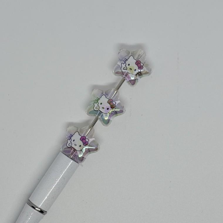 B56 볼펜꾸미기 볼꾸 동대문 꾸미기 DIY 고양이 KT 캣 별 스타 포인트 미니