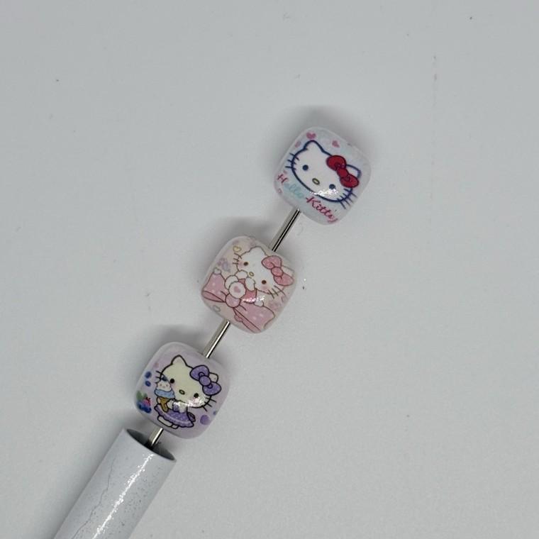 B59 볼펜꾸미기 볼꾸 동대문 꾸미기 DIY 컬러 고양이 KT 풍선껌 큐브 사각