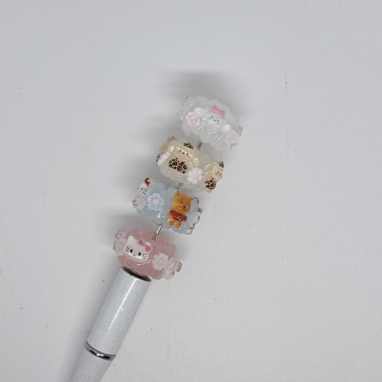 B61 볼펜꾸미기 볼꾸 동대문 꾸미기 DIY 컬러 케이크 믹스 컬러 카페 캐릭터 kt 고양이
