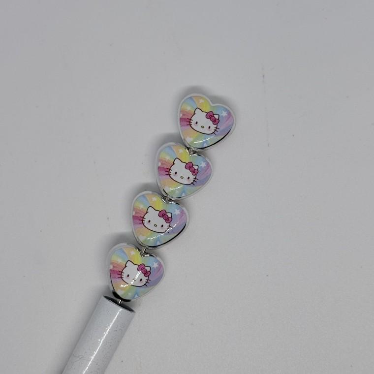 B65 볼펜꾸미기 볼꾸 동대문 꾸미기 DIY 컬러 캐릭터 하트 KT 페이스볼 러블리 레인보우 무지개