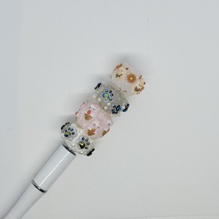 B86 볼펜꾸미기 볼꾸 동대문 꾸미기 DIY 컬러 캔디 사탕 비비드 케이크 캐릭터 kt