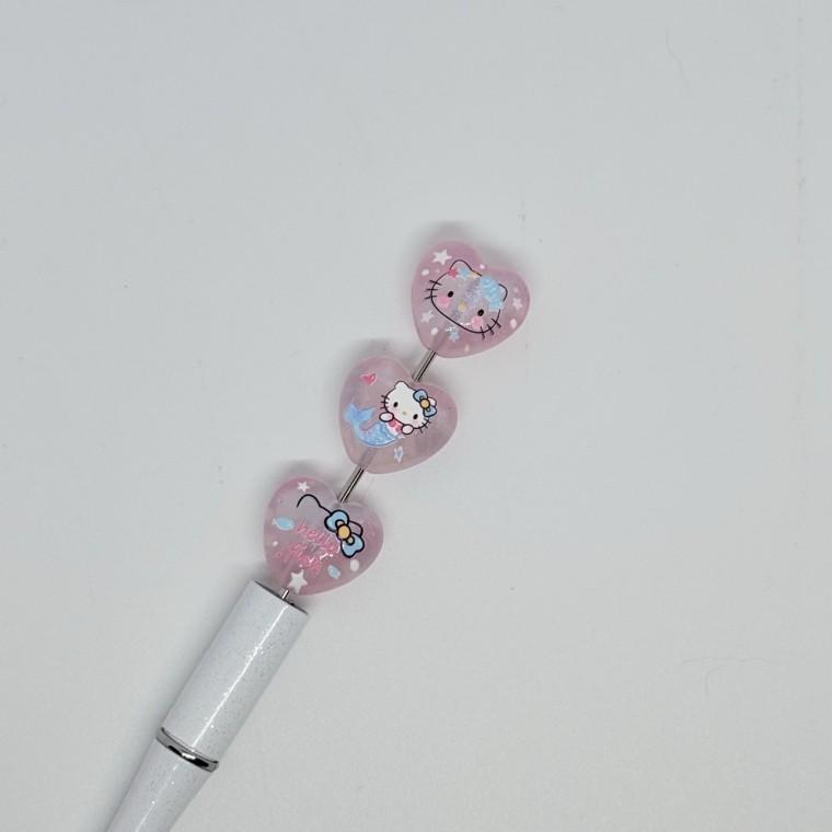 B89 볼펜꾸미기 볼꾸 동대문 꾸미기 DIY 컬러 하트 kt 고양이 야광 러블리