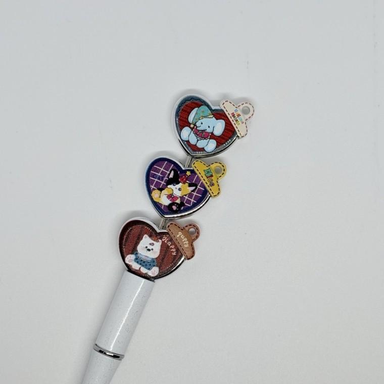 B104 볼펜꾸미기 볼꾸 동대문 꾸미기 DIY 코끼리 강아지 고양이 론델링 폰줄 동물 애니멀