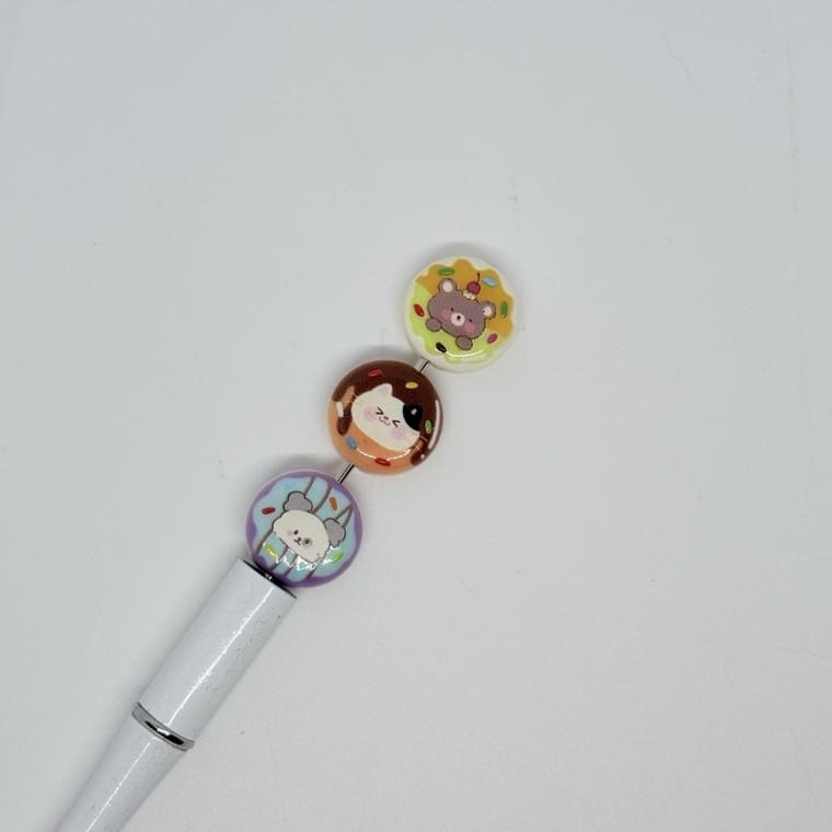 B116 볼펜꾸미기 볼꾸 동대문 꾸미기 DIY 원형 인형 고양이 곰돌이 강아지