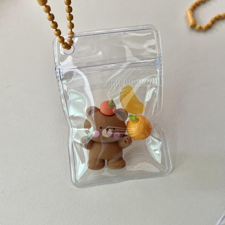 자체제작 곰돌이 테디베어 귤 알록달록 제주도 파우치 DIY 키링 열쇠고리 폰줄 가방꾸미기 포인트 소품샵