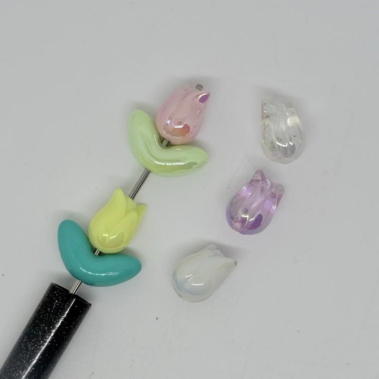 B153 볼펜꾸미기 볼꾸 동대문 꾸미기 DIY 파츠 꽃 잎사귀 튤립 플라워 장미 꽃 봄