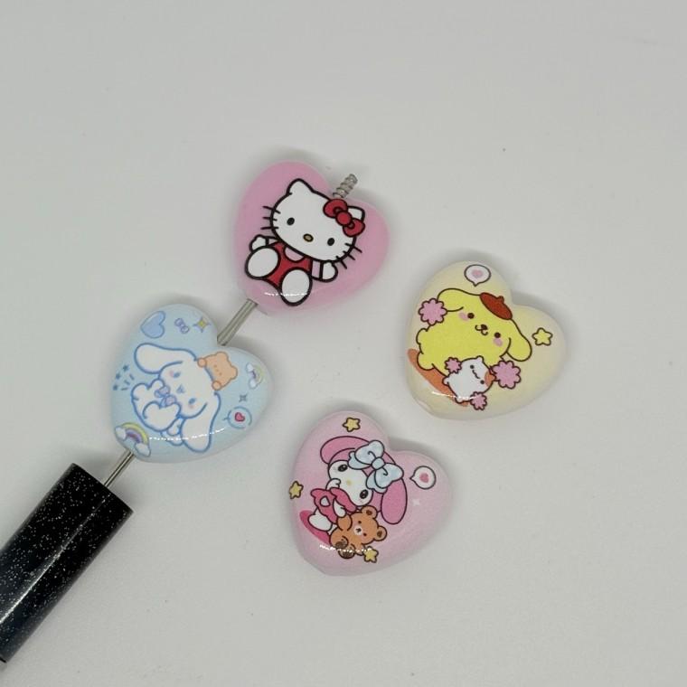 B171 볼펜꾸미기 볼꾸 동대문 꾸미기 DIY KT 하트 러블리 고양이 캐릭터