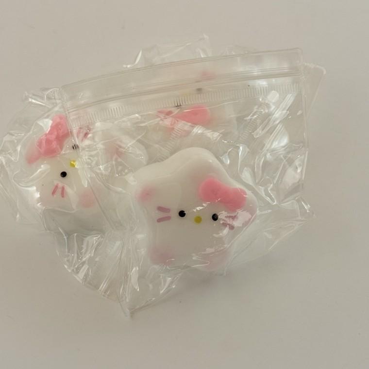 별 고양이 KT 캐릭터 슬랑이 말랑이 스퀴시 크런치 왁뿌볼 슬라임 스트레스해소 왁스볼 왁스 ASMR