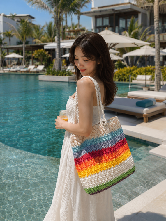 가방 숄더백 휴양지 동남아 여행 여름휴가 컬러 빅사이즈 데일리백 데일리 여행 봄 여름 가을 소품샵