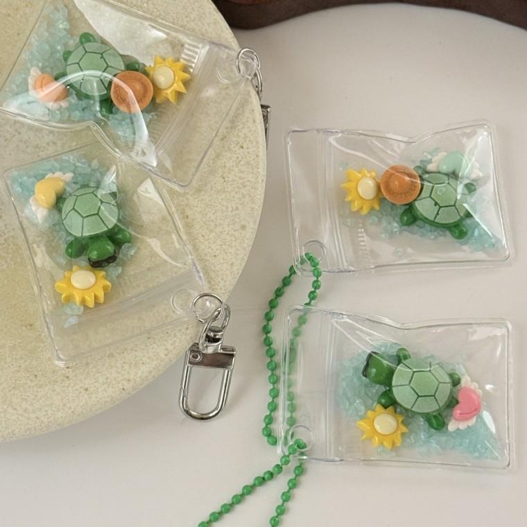 자체제작 거북이 터틀 아쿠아리움 썬글라스 모자 파우치 DIY 키링 열쇠고리 폰줄 가방꾸미기 포인트 소품샵