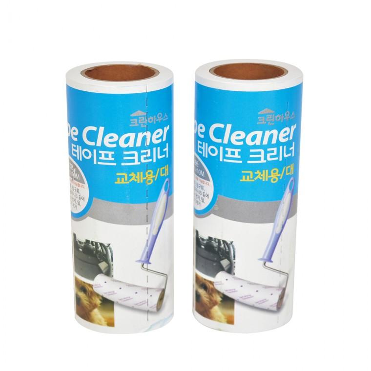 테이프 크리너(대)교체용 2매입/대형 테이프클리너 리필 18cm 초강력 먼지제거 돌돌이