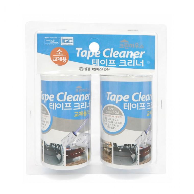 테이프 크리너(소) 교체용 2매입/테이프클리너 리필 10cm 초강력 먼지제거 돌돌이