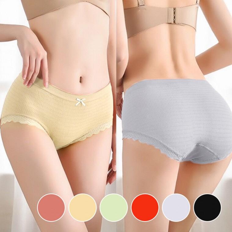 편한 요일 팬티 햄 라인 리본 포인트 언더웨어 이벤트