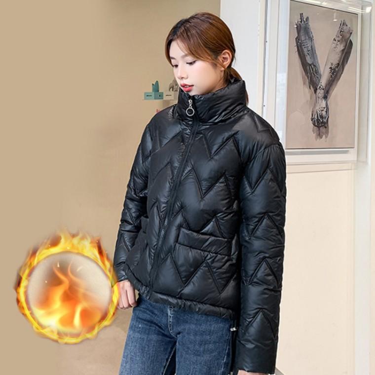 여자 숏 패딩 겨울 데일리 경량 보온 누빔 다운 점퍼 잠바