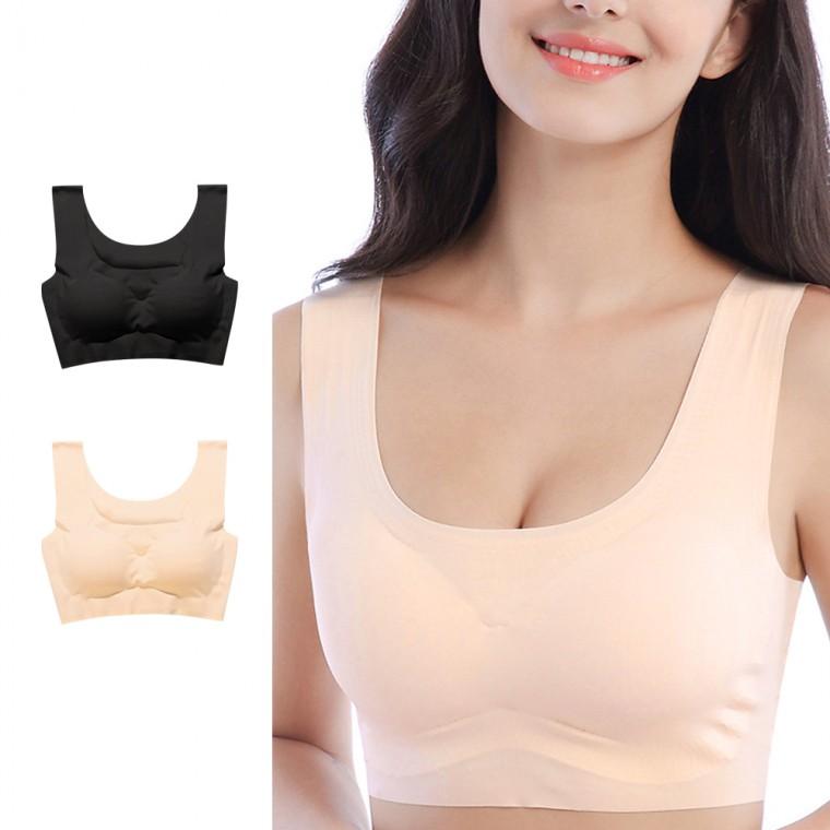 노와이어 심리스 브라 편한 스포츠 런닝 브래지어 2컬러