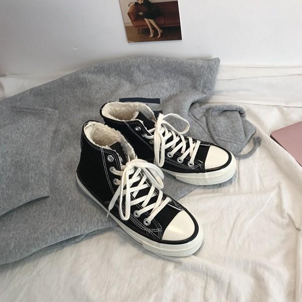 방한 스니커즈 털 운동화 여성단화 털신발 TM180