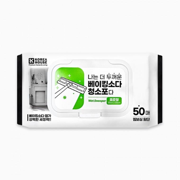 [도매포유]더 두꺼운 베이킹소다 청소포 중형 캡 50매