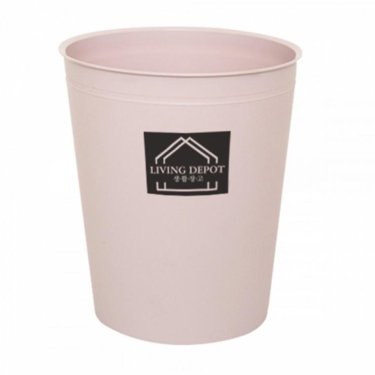 생활창고 인디핑크 오픈 휴지통 5.5L