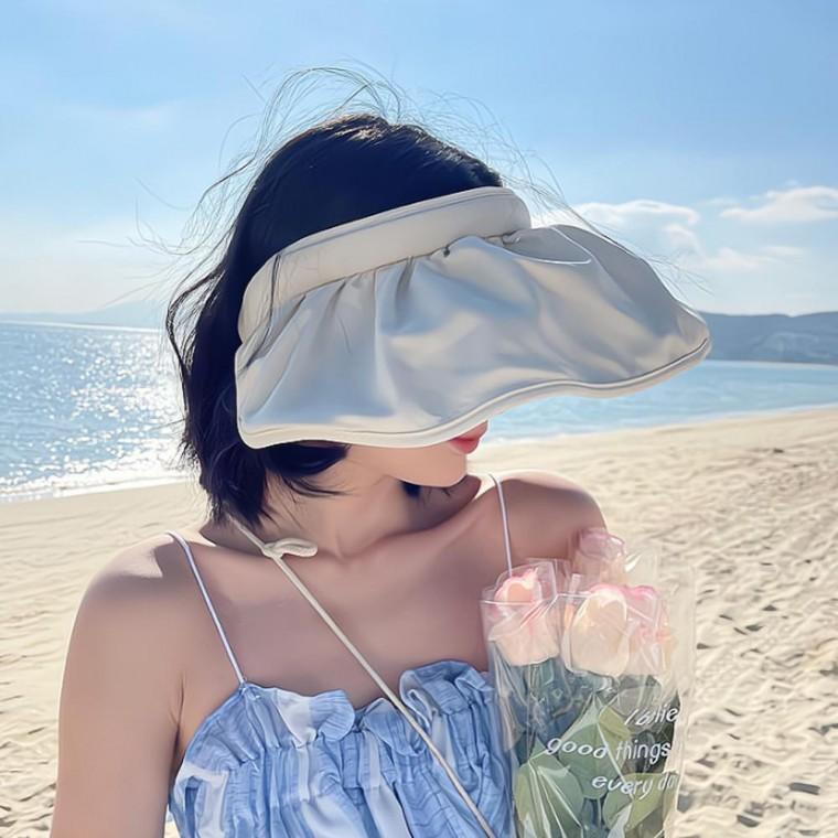 여자 여름 모자 접이식 여성 와이드썬캡 모자 헤어밴드 여행용모자 햇빛모자