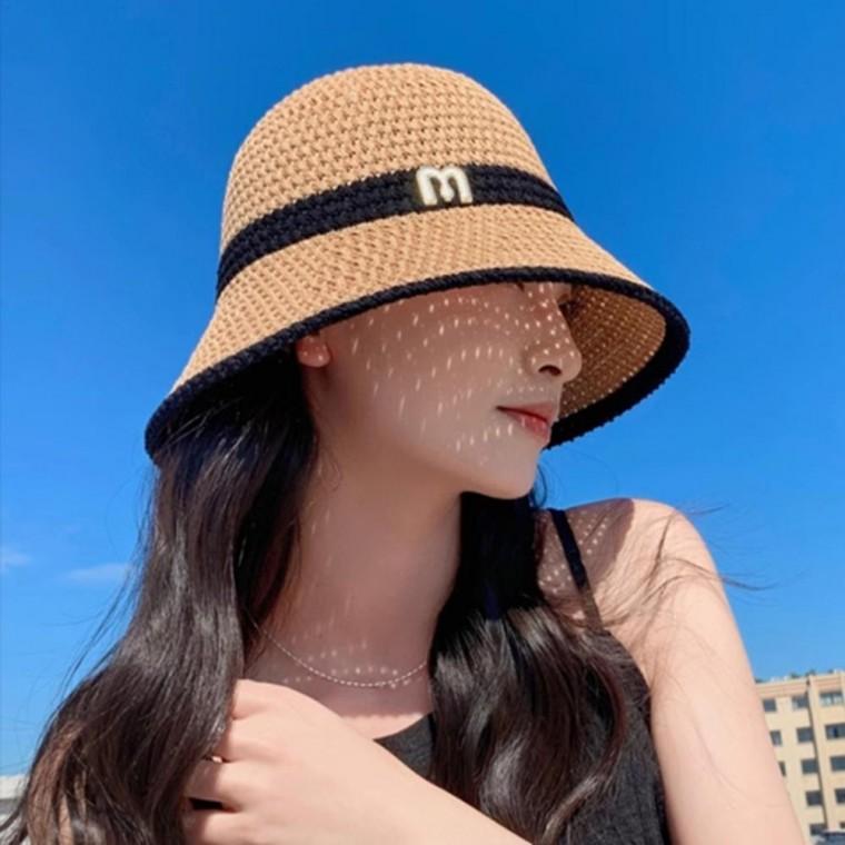 자외선차단 시원한 바캉스 피크닉 라탄 베이직 모자 해변모자 자외선차단모자