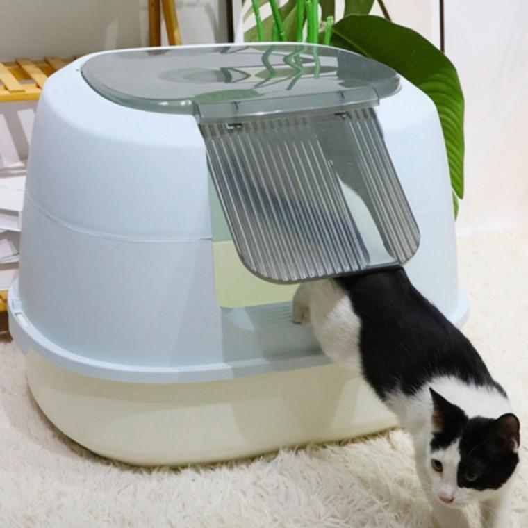 고양이 화장실 배변 후드형 냄새차단 반려묘