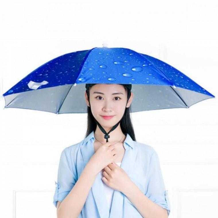 우산모자 양산 낚시 머리에쓰는 햇빛가리개 우양산 77cm