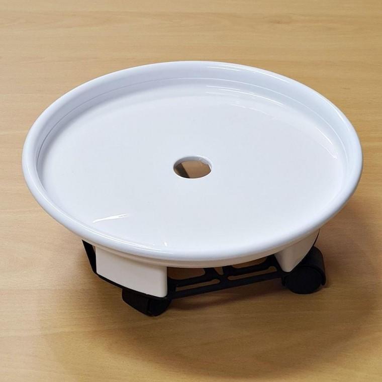 이동식 바퀴달린 화분받침 서랍 물받이 화분받침대 원형 바퀴달린 대 물받이