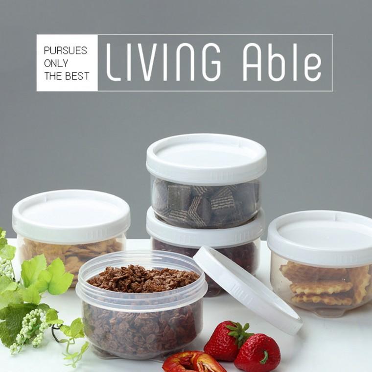 점보락 중 700ML 밀폐용기 반찬통 플라스틱용기 전자렌지용 밥보관용기 결착실보관용기