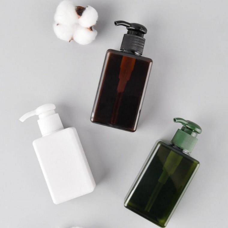 다용도 사각 디스펜서 펌프 용기 150ml 회전 펌핑 공병