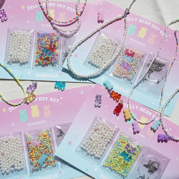 하리보 비즈 진주 목걸이 곰젤리 4type 대용량