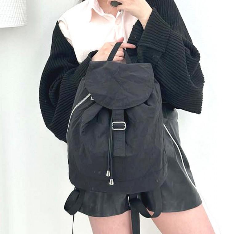 여성 베이직 책가방 바스락 백팩 신상 나일론 가방