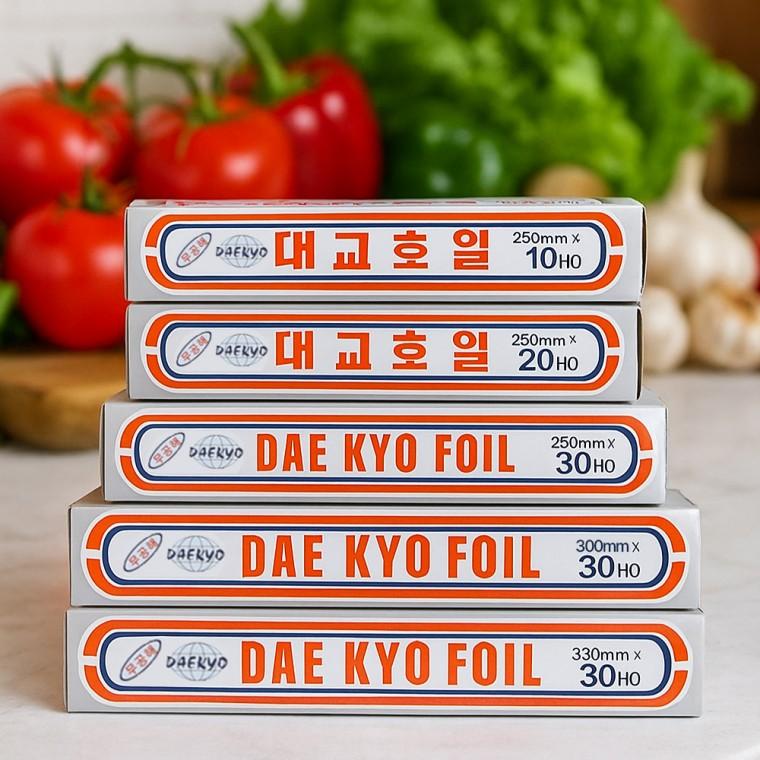 대교호일 5종 3m/5m/10m 알루미늄 쿠킹호일 은박지 대용량 롤 식품포장 주방용
