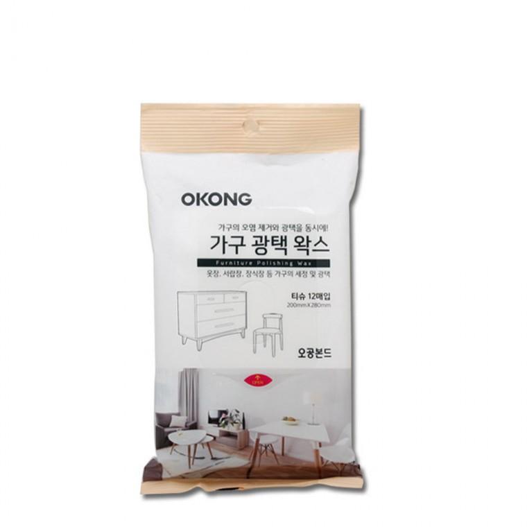 오공 가구광택 왁스 옷장 목재가구광택 12매입