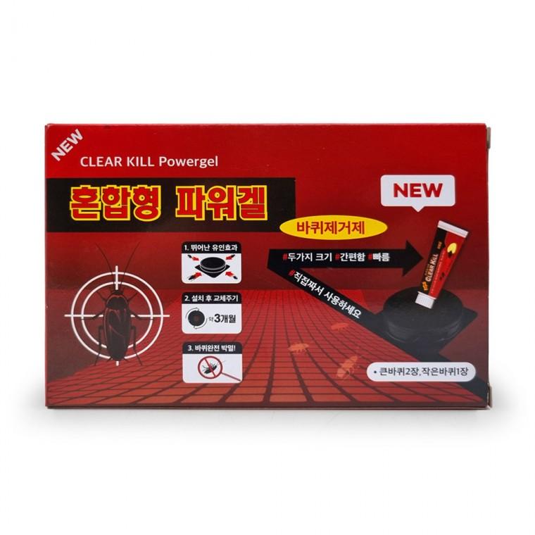 클리어킬 바퀴제거제 혼합형 파워겔 60g 바퀴퇴치 강력효과 독성미끼제 실내용 해충퇴치제