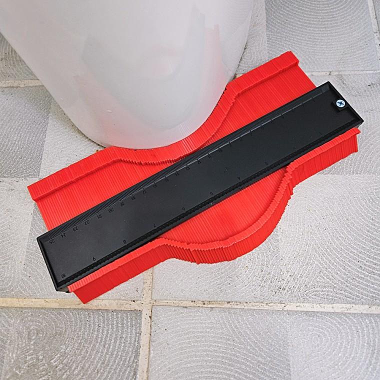 게이지 측정자 25cm 곡선 모양자 인테리어 타일 형틀자