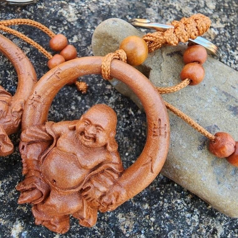 복숭아나무 키링 불교 장식 행운 합격 액막이