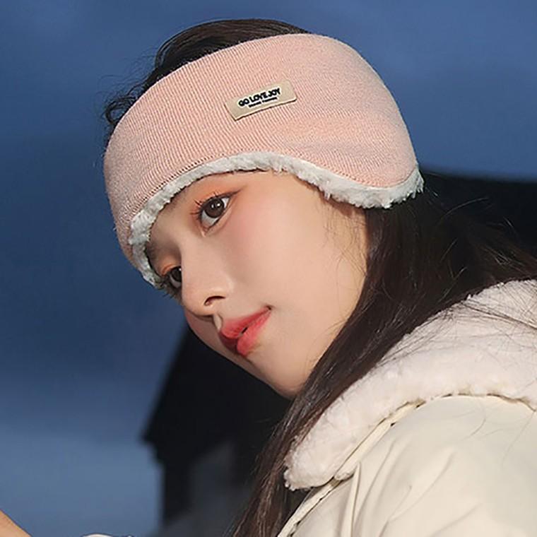 여성 방한 이어밴드 털 귀마개 안대 방한 귀도리 캠핑 등산