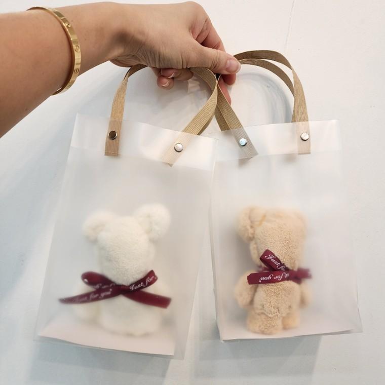 돌 생일 답례품 리본 곰 손수건 핸드타월 포장백 포함