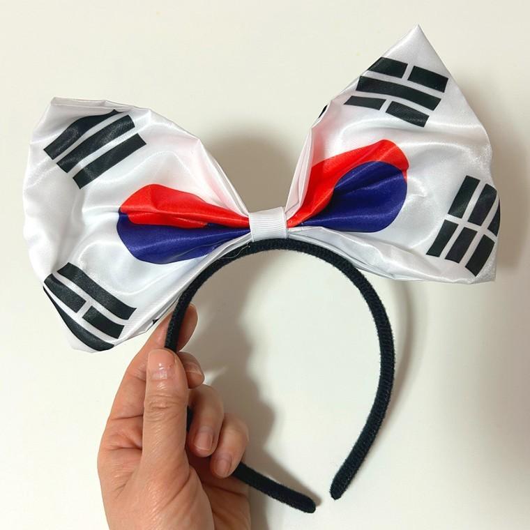 리본모양 태극기 응원 머리띠 광복절