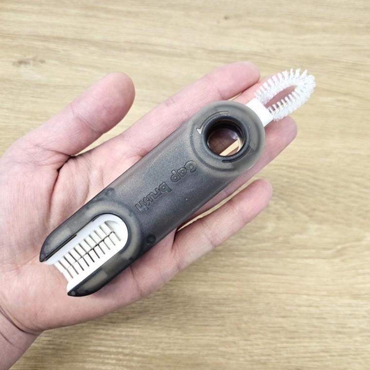 텀블러 보온병 물병 뚜껑 전용 틈새 청소 브러시 클리너