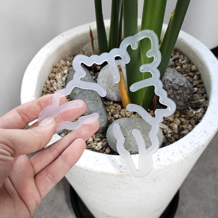 반투명 아크릴 화분 줄기 지지대