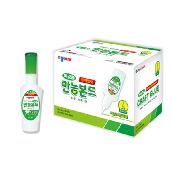 종이나라 강력접착 목공풀 만능본드 초슬림 25g (20개입)