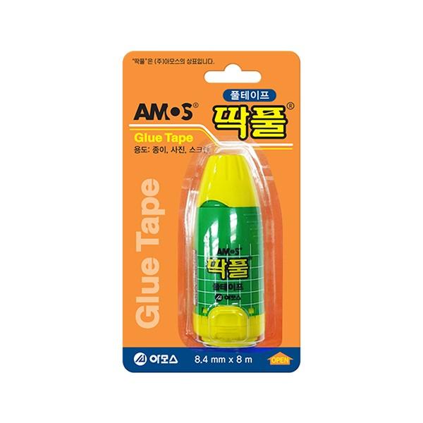 아모스 딱풀 풀테이프 8.4mm x 8M (본체)