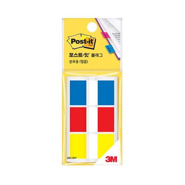3M  플래그 분류용 필름 인덱스 3색 680-3KP (60매)