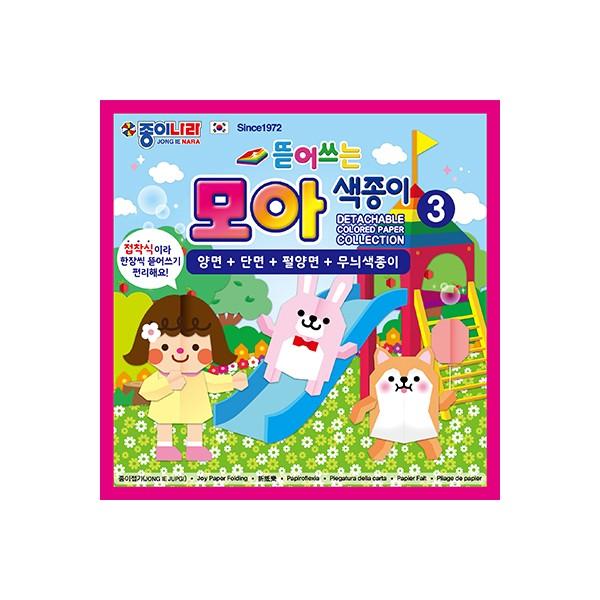 종이나라 뜯어쓰는 모아 색종이 3번 4종 40매 (10개입)