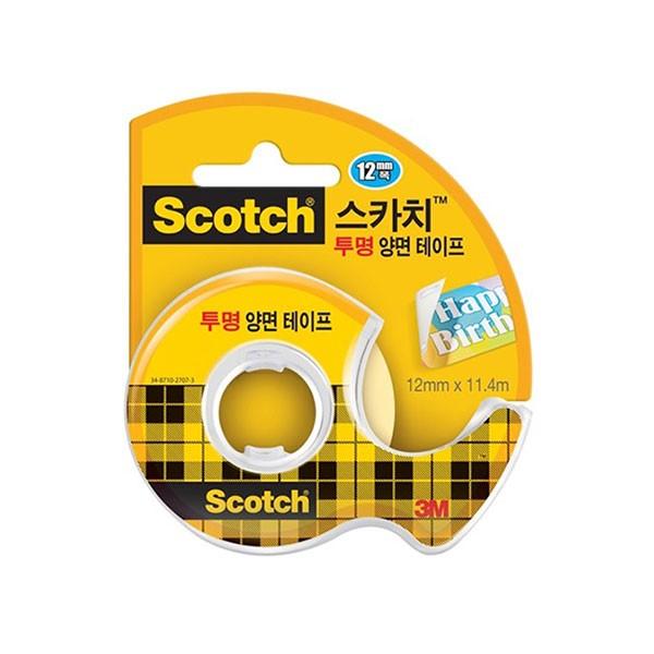 스카치 137 투명 양면 테이프 12mm x 11.4m