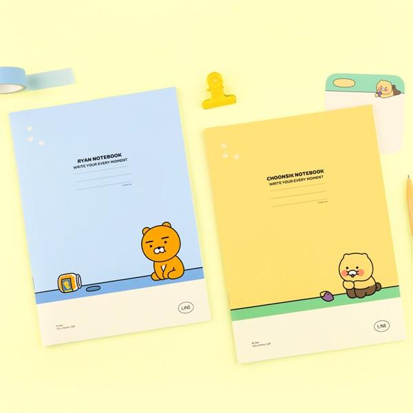 카카오프렌즈 춘식이 A5 중철 노트 줄공책