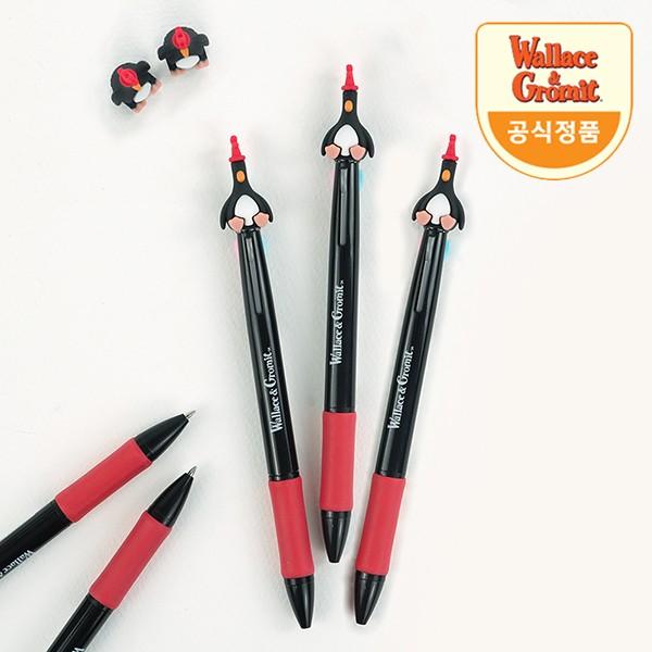 월레스와 그로밋 맥그로우 피규어 3색 볼펜 0.7mm