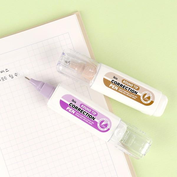 아이비스 라운드팁 수정펜 화이트 수정액 8ml